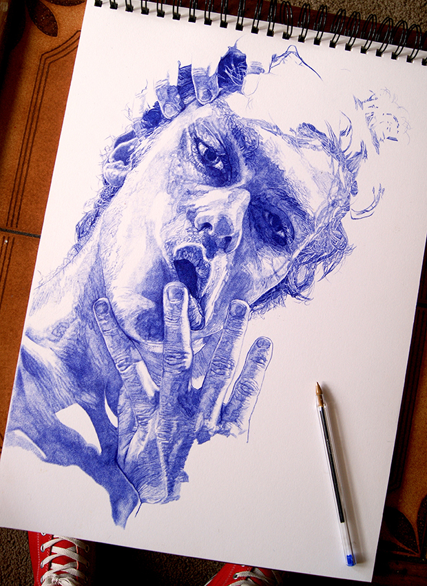 Freehand Biro Sketches on Behance