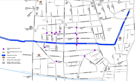 Cycle route Middleton Road London Fields Hackney