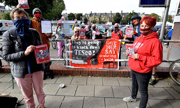 Tesco sales red boots