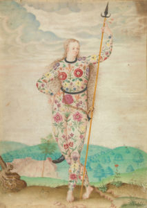 'A Young Daughter of the Picts' by Jacques Le Moyne de al Morgue, c.1585